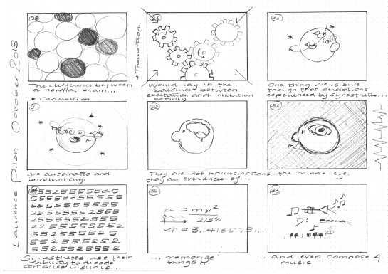 Synesthesia Storyboard, by Laurence Pilon