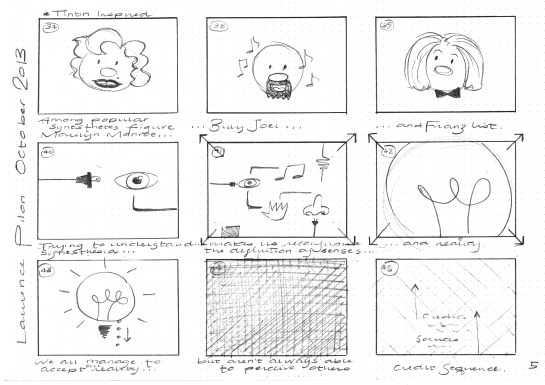 Synesthesia Storyboard, by Laurence Pilon